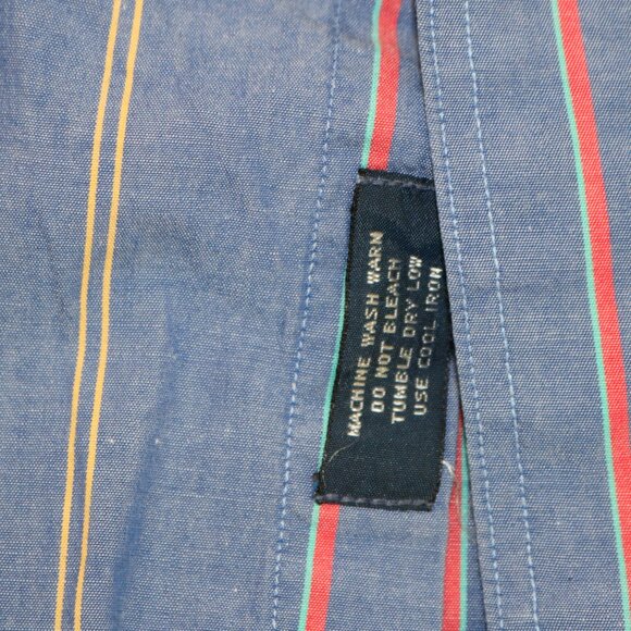 Gant Blue and Red Striped Casual Button Down Shirt - Picture 4 of 6
